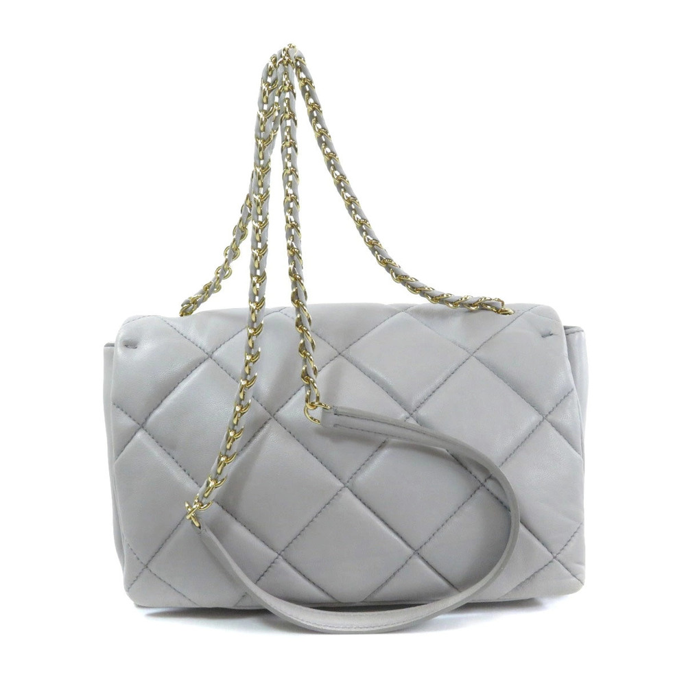 Salvatore Ferragamo Leather Shoulder Chain Bag